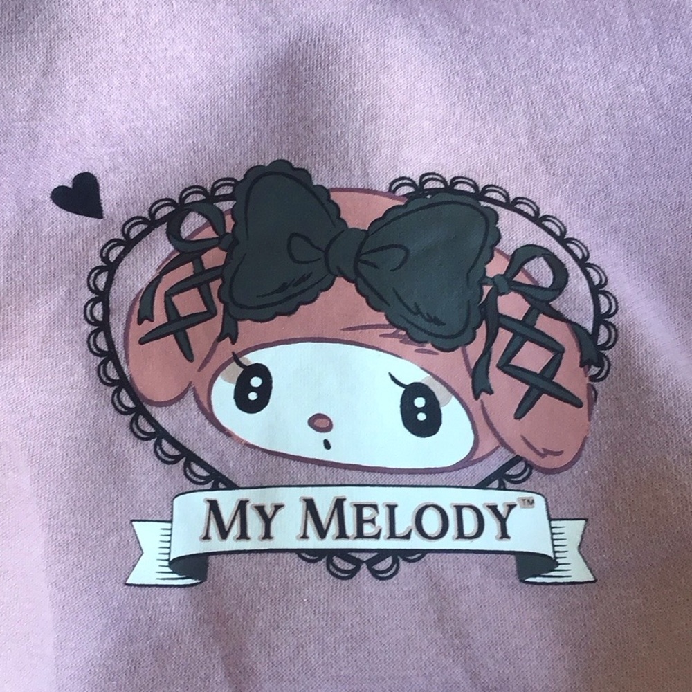 My Melody Sanrio Lolita lilac oversized lace ear hoodie may fit sizes Xl-1X - Picture 13 of 16